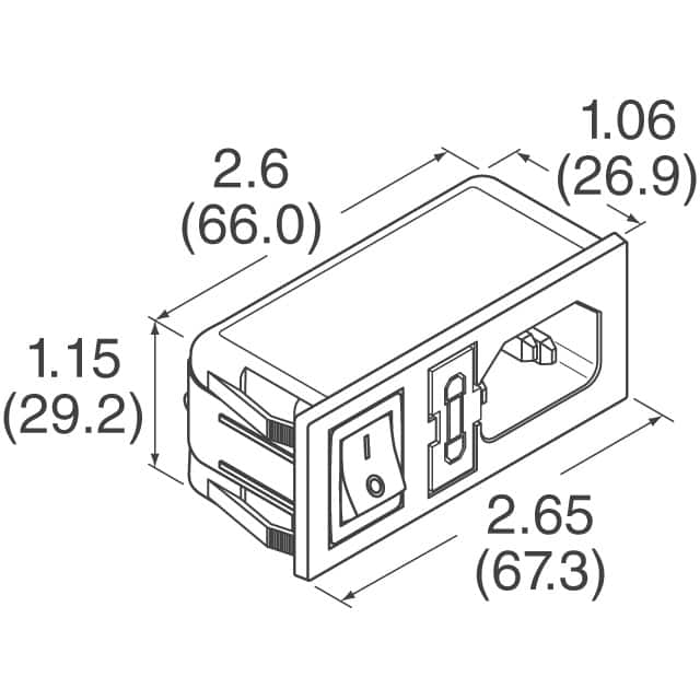 06A2D Delta Electronics  Moduli di ingresso alimentazione (PEM)